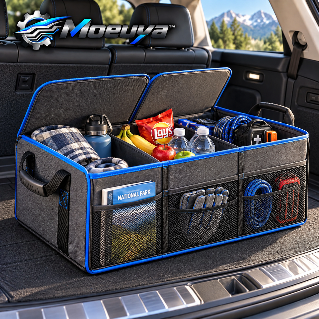 Moeuya™ Collapsible SUV Trunk Organizer — in-use view