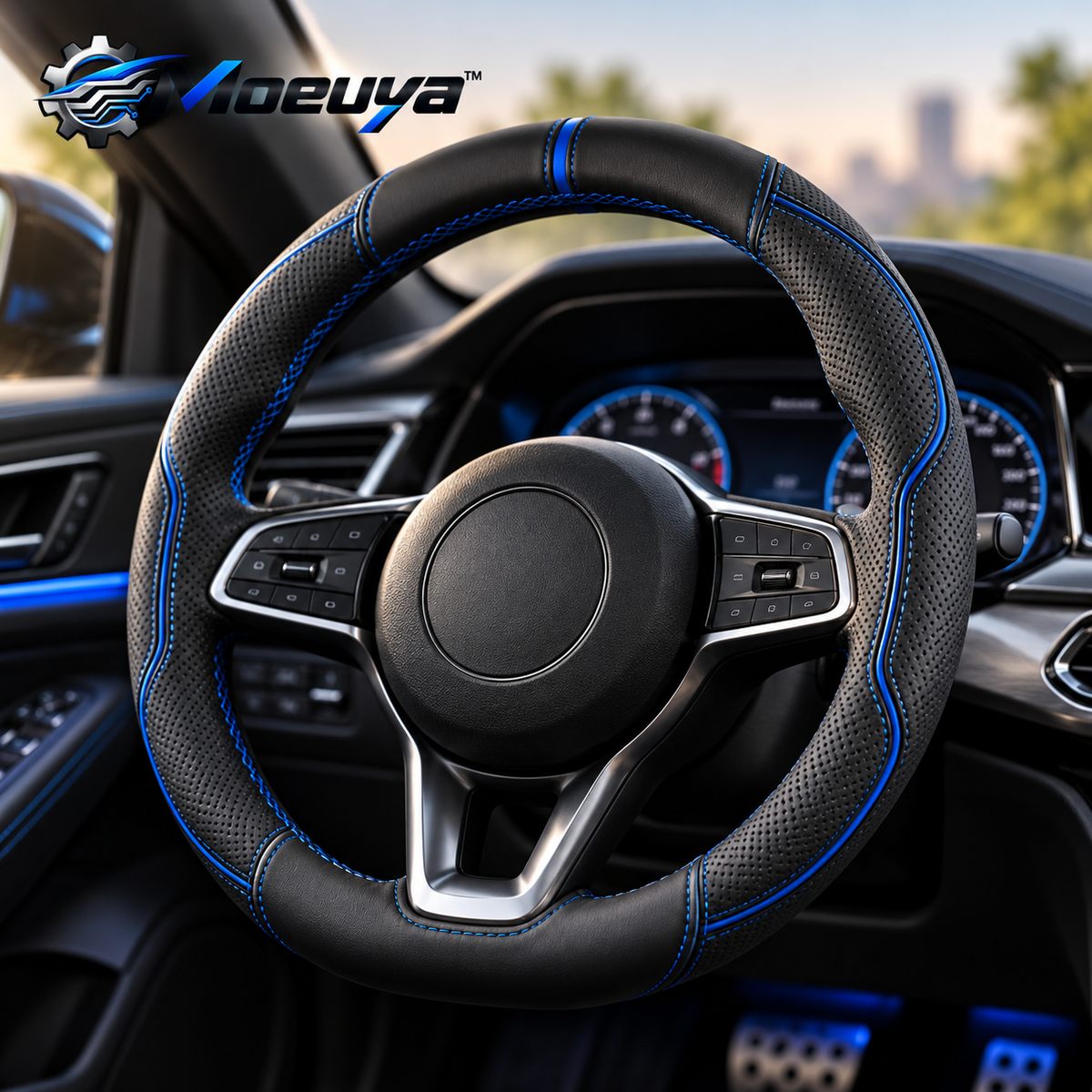 Moeuya™ SportGrip Steering Wheel Cover — additional detail