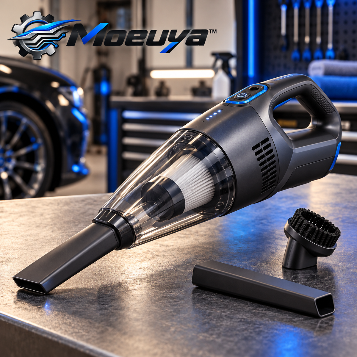 Moeuya™ Cordless Handheld Car Vacuum — additional detail