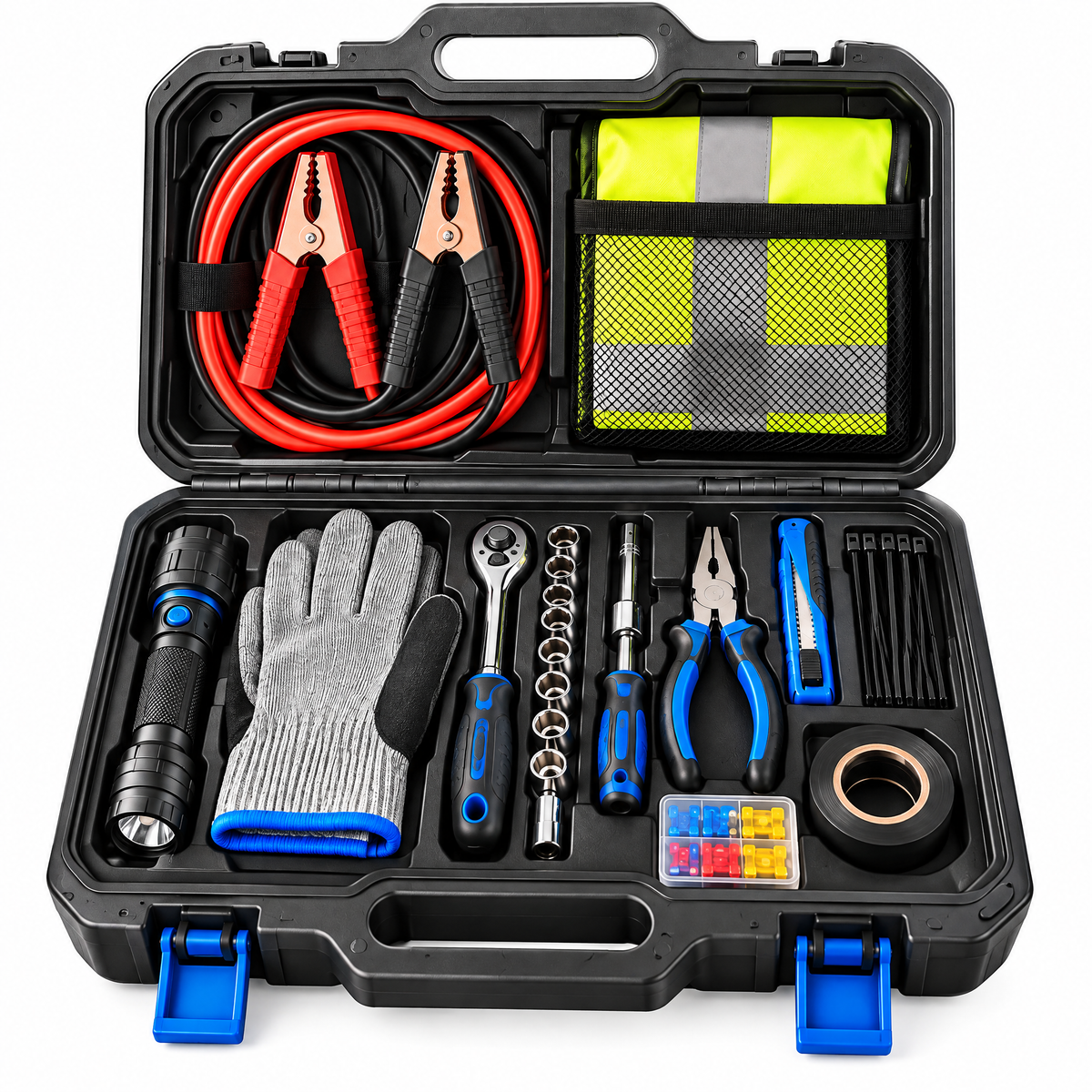 Moeuya™ Complete Roadside Emergency Tool Kit — product view
