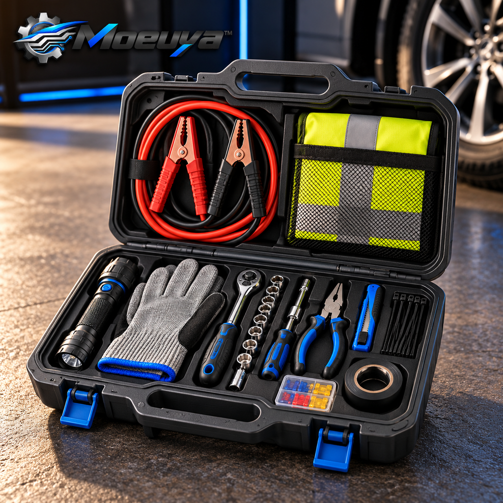 Moeuya™ Complete Roadside Emergency Tool Kit — additional detail